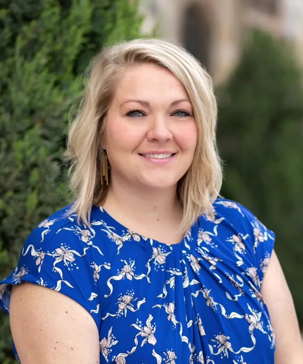 Courtney Jones, Client Services Associate in Denton, Texas, providing support to the wealth advising team and assisting with client service and administrative duties.